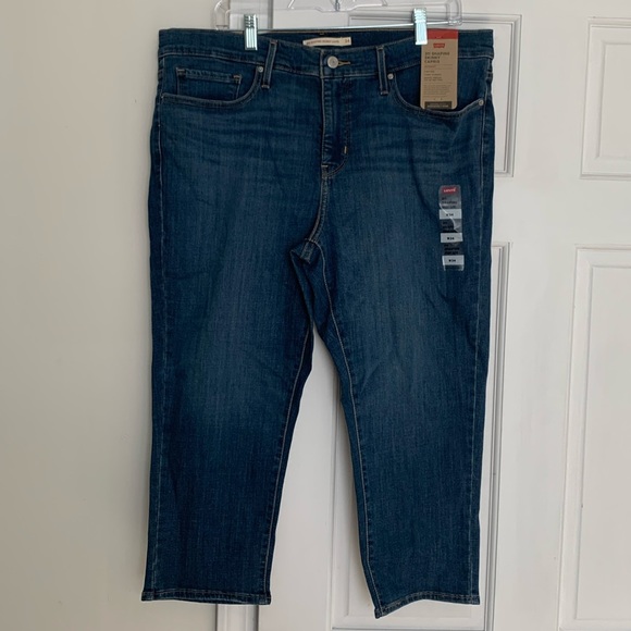 Levi's Pants - Women’s Levi’s 311 Shaping Skinny Capri (Dark Wash)